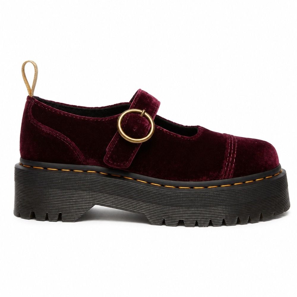 Dr Martens Addina Shoes Womens 8 Heaven by Marc Jacobs Velvet Mary Jane Loafers